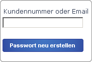 Passwort vergessen Funktion